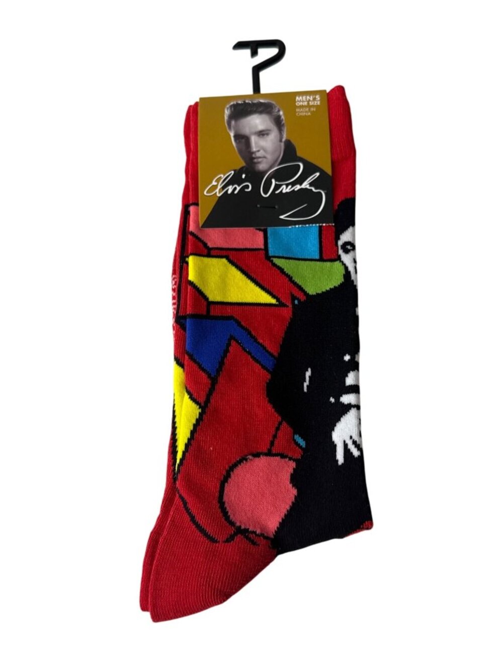 MTV Pop Art Crew Socks Mens 7-12 Red Graphic Music Logo NWT